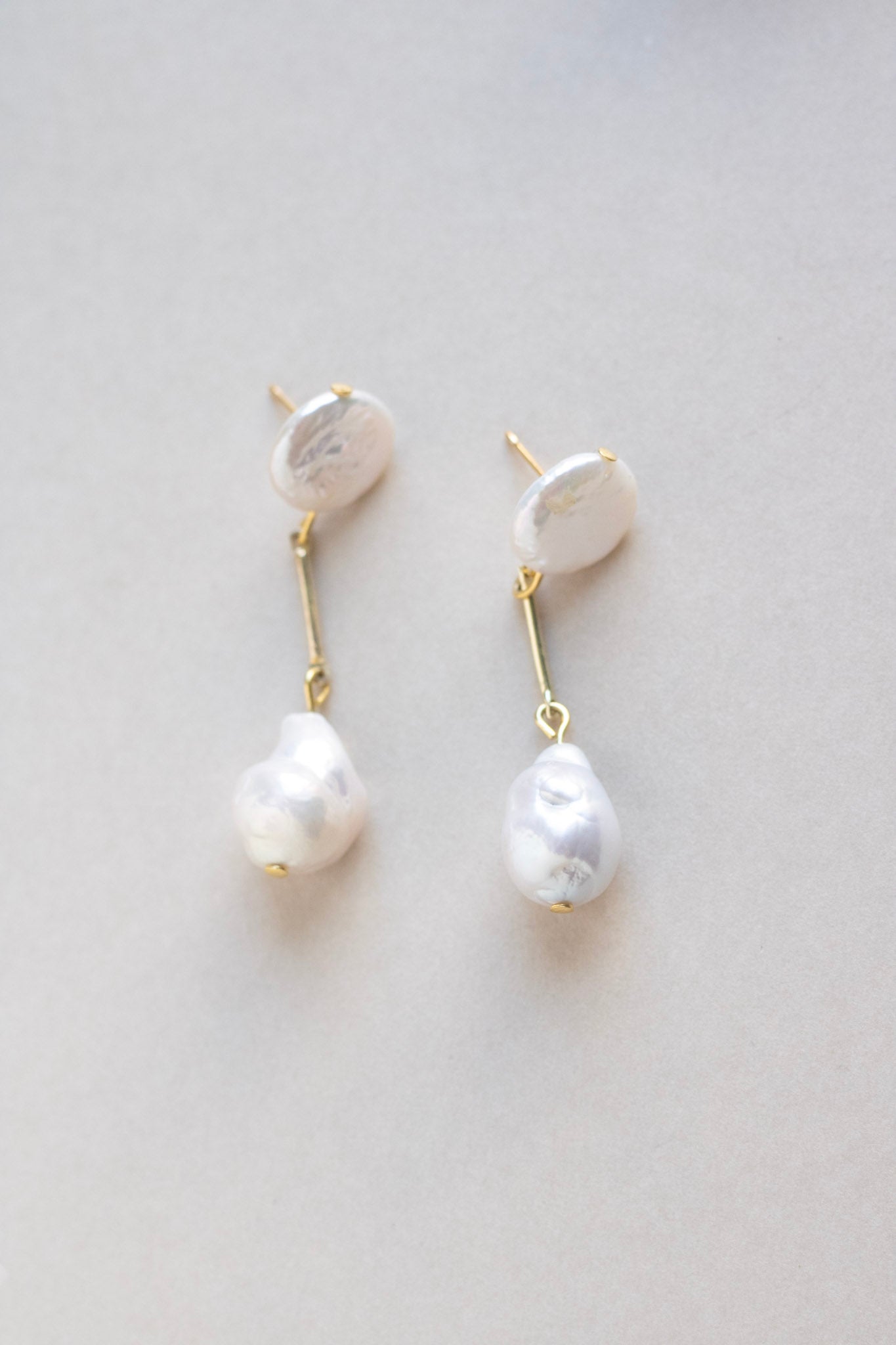 luxury baroque pearl bridal earrings for megan therese