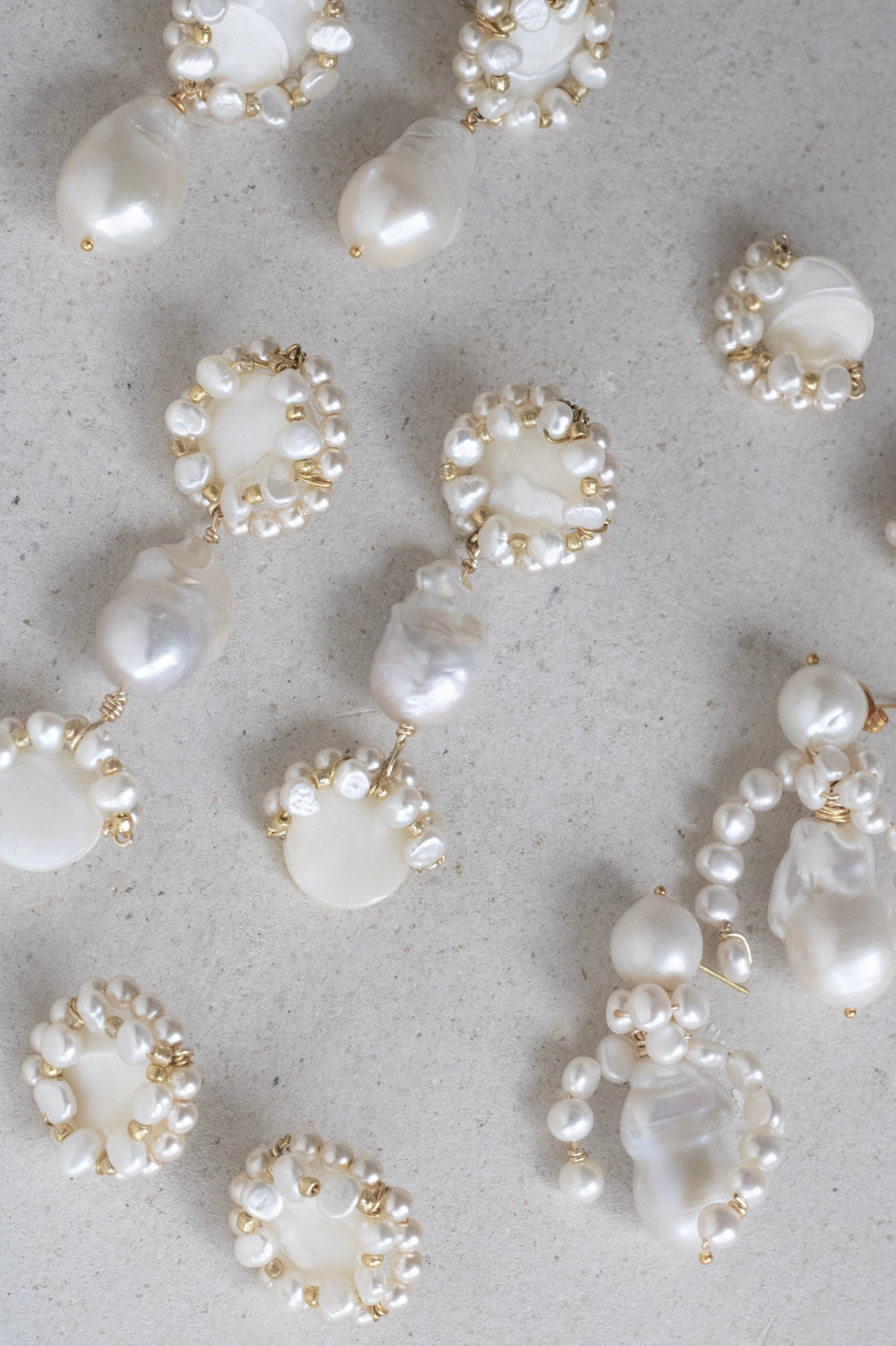 Statement drop pearl earrings for the modern bride
