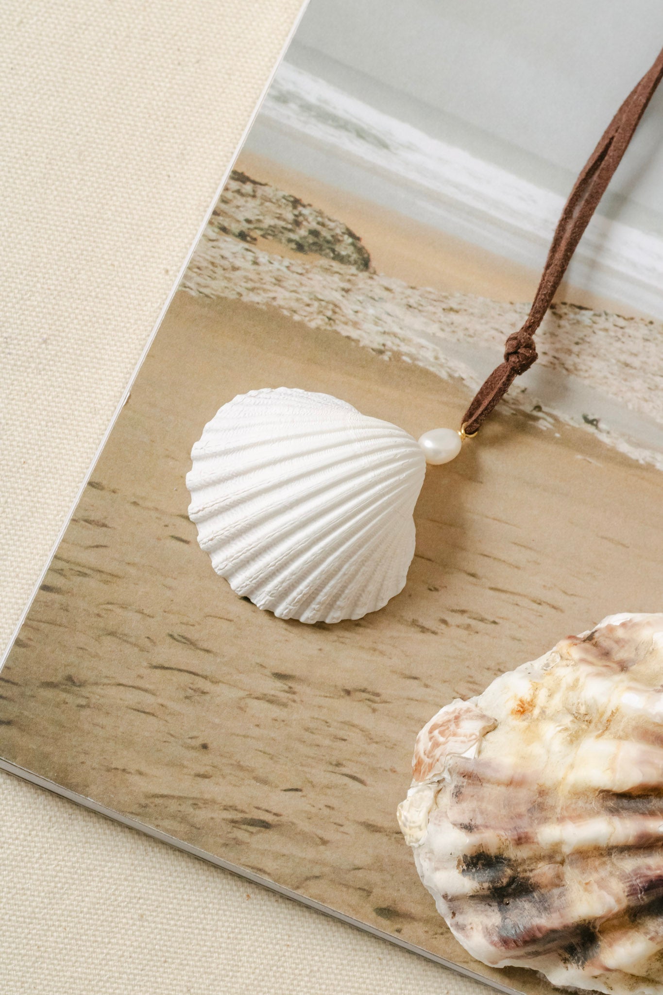 Clíodhna Suede Shell Necklace