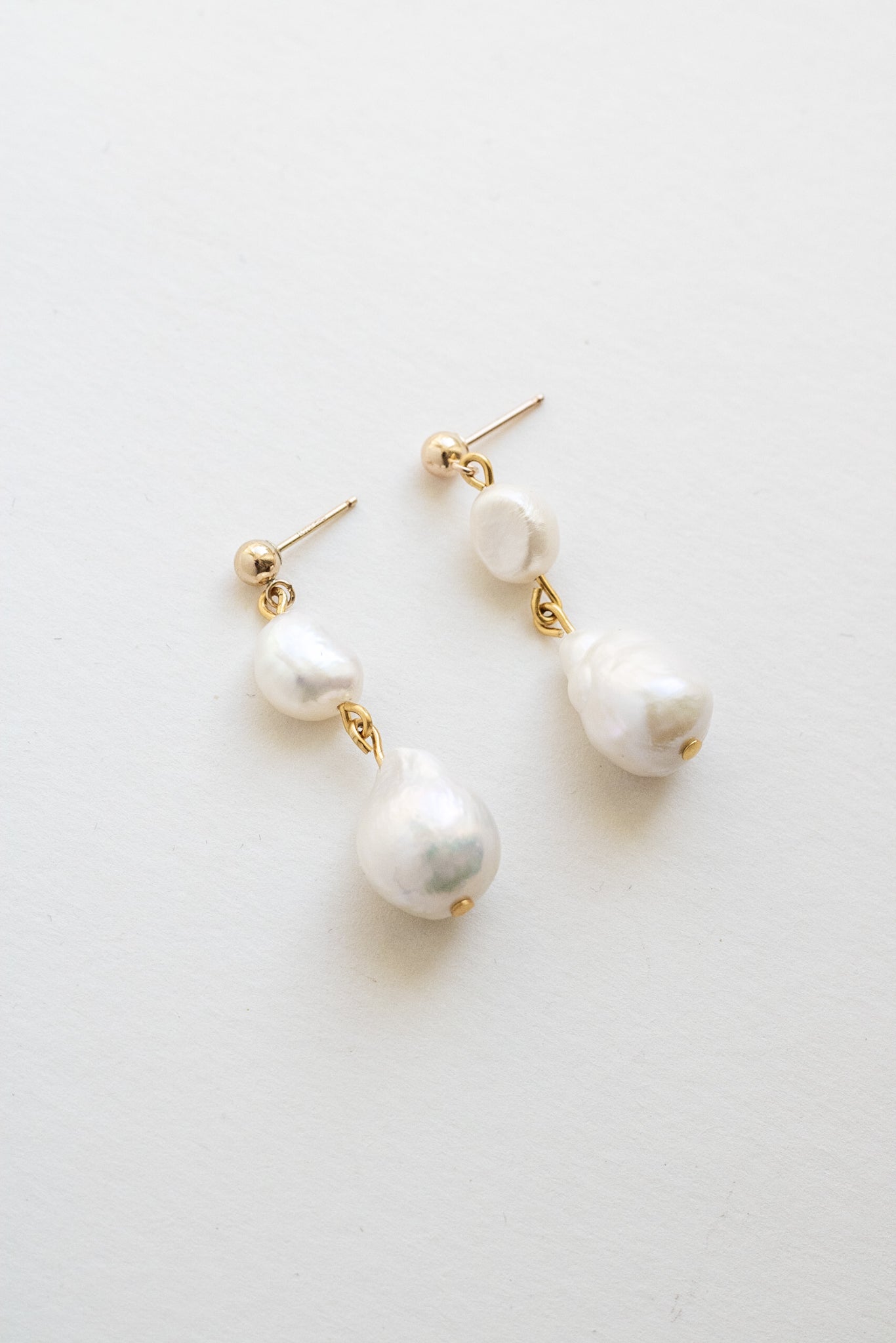luxury baroque pearl earrings by megan therese