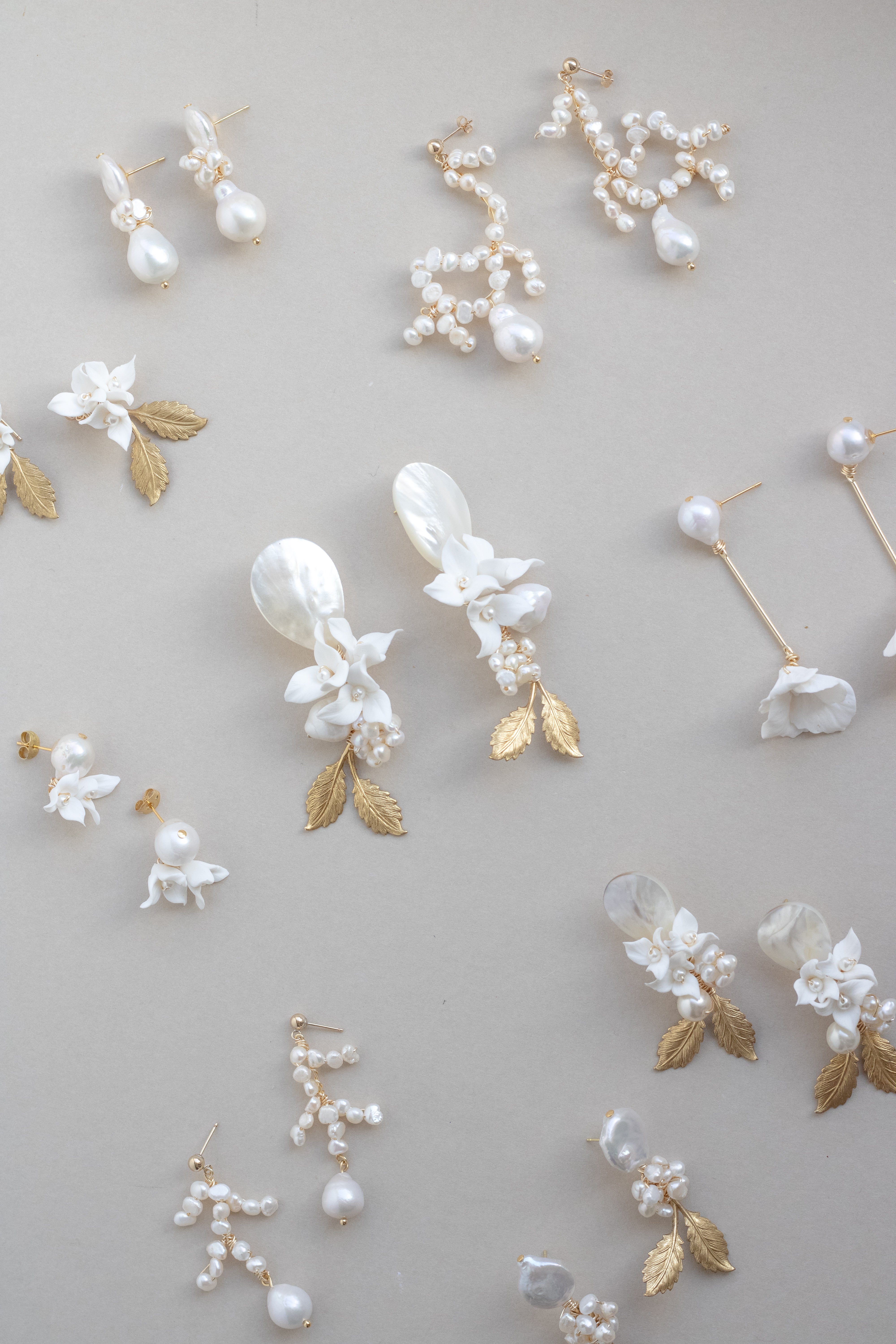 Petite Oakley's | gold leaf earrings