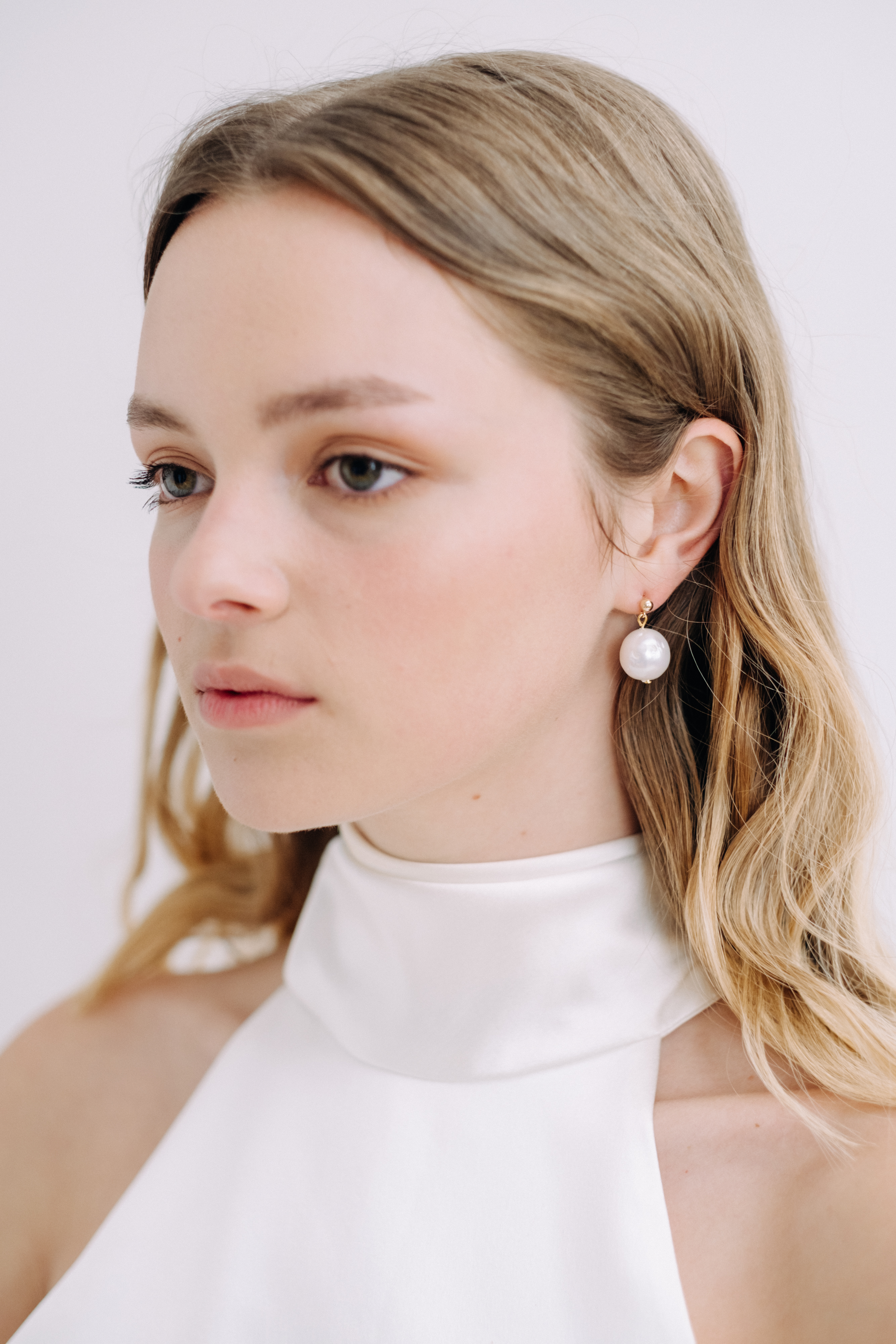 luxury baroque pearl earrings by megan therese