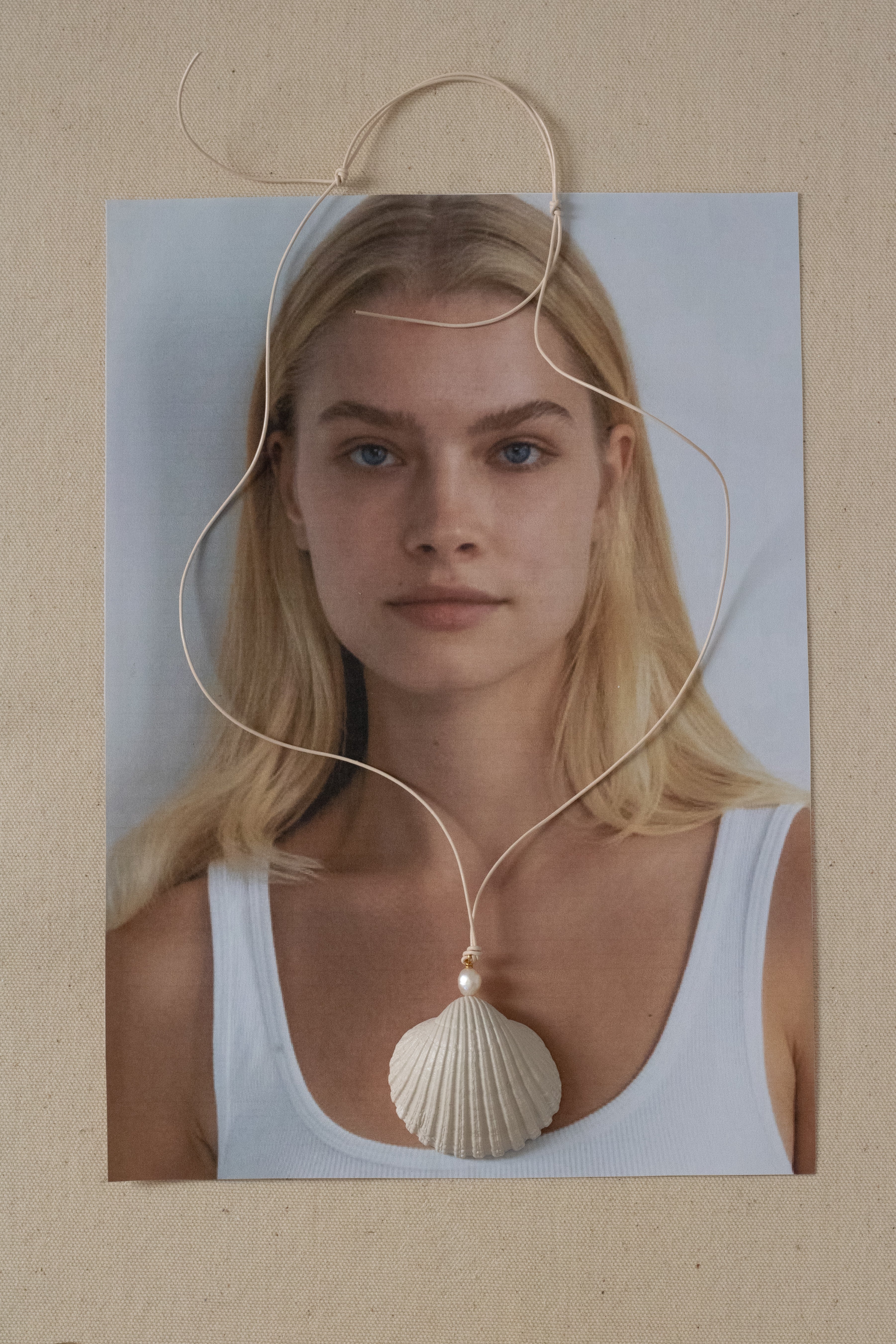 Mara Leather Shell Necklace