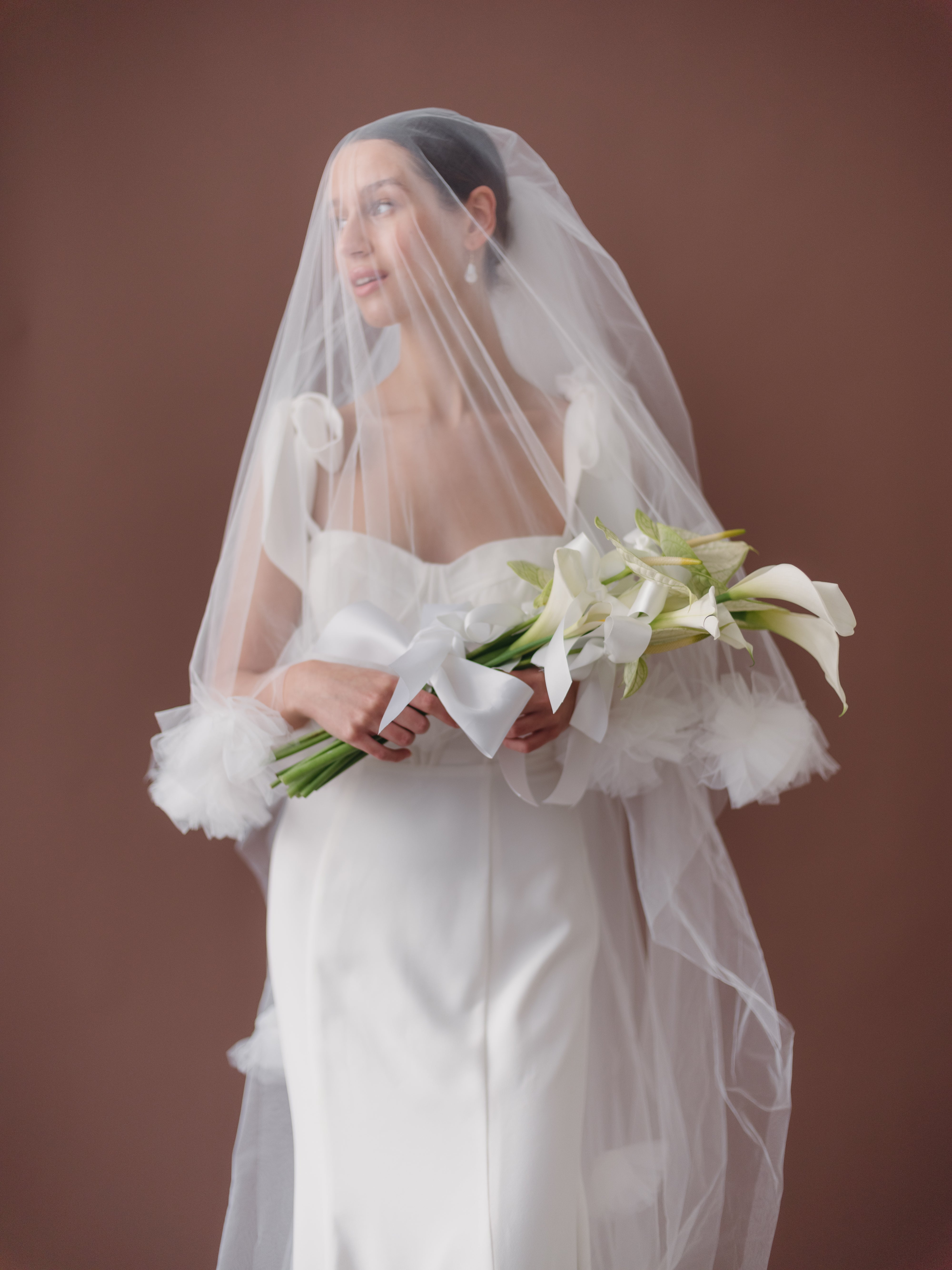 gold baroque bridal earring by megan therese