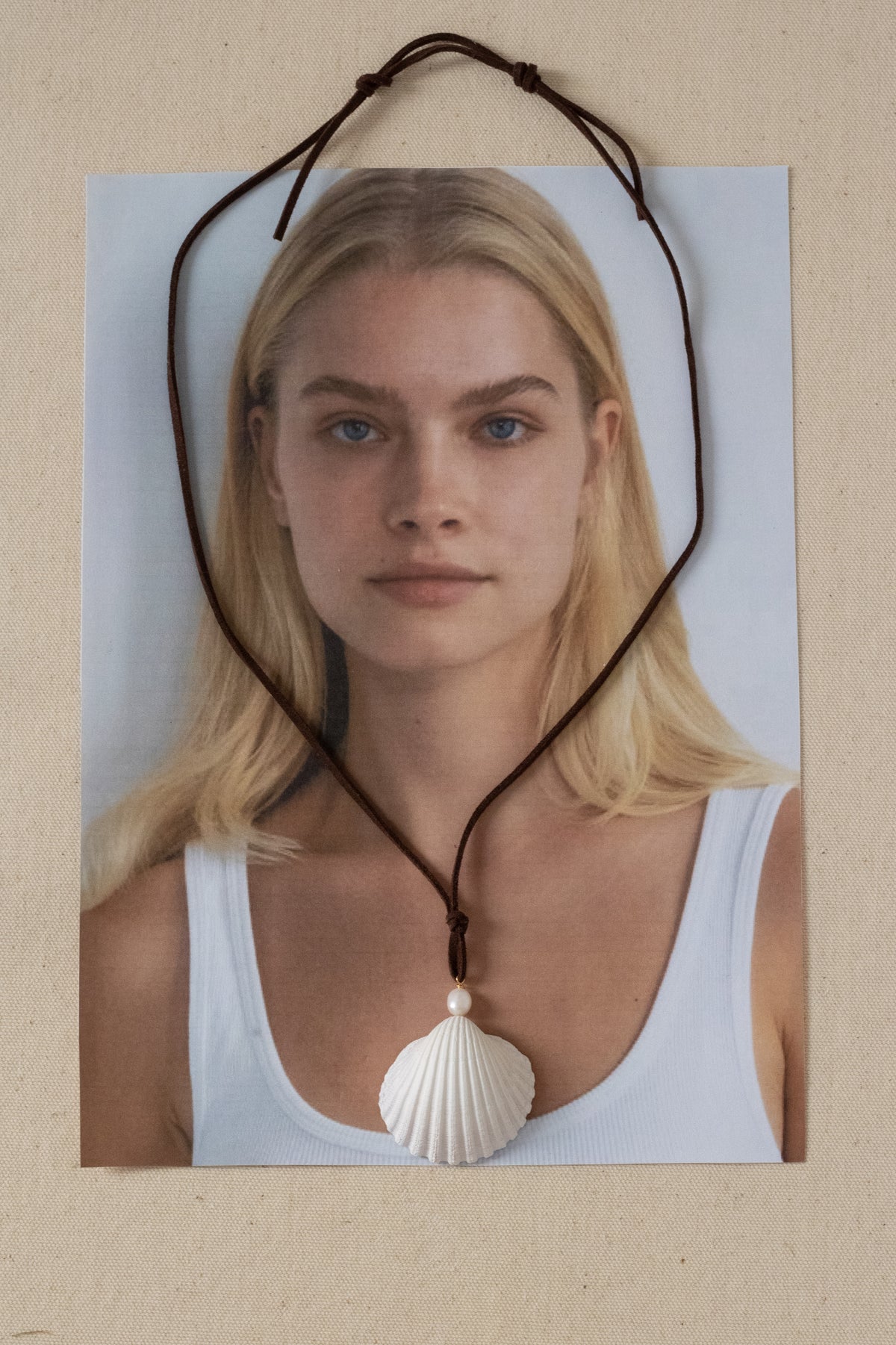 Clíodhna Suede Shell Necklace