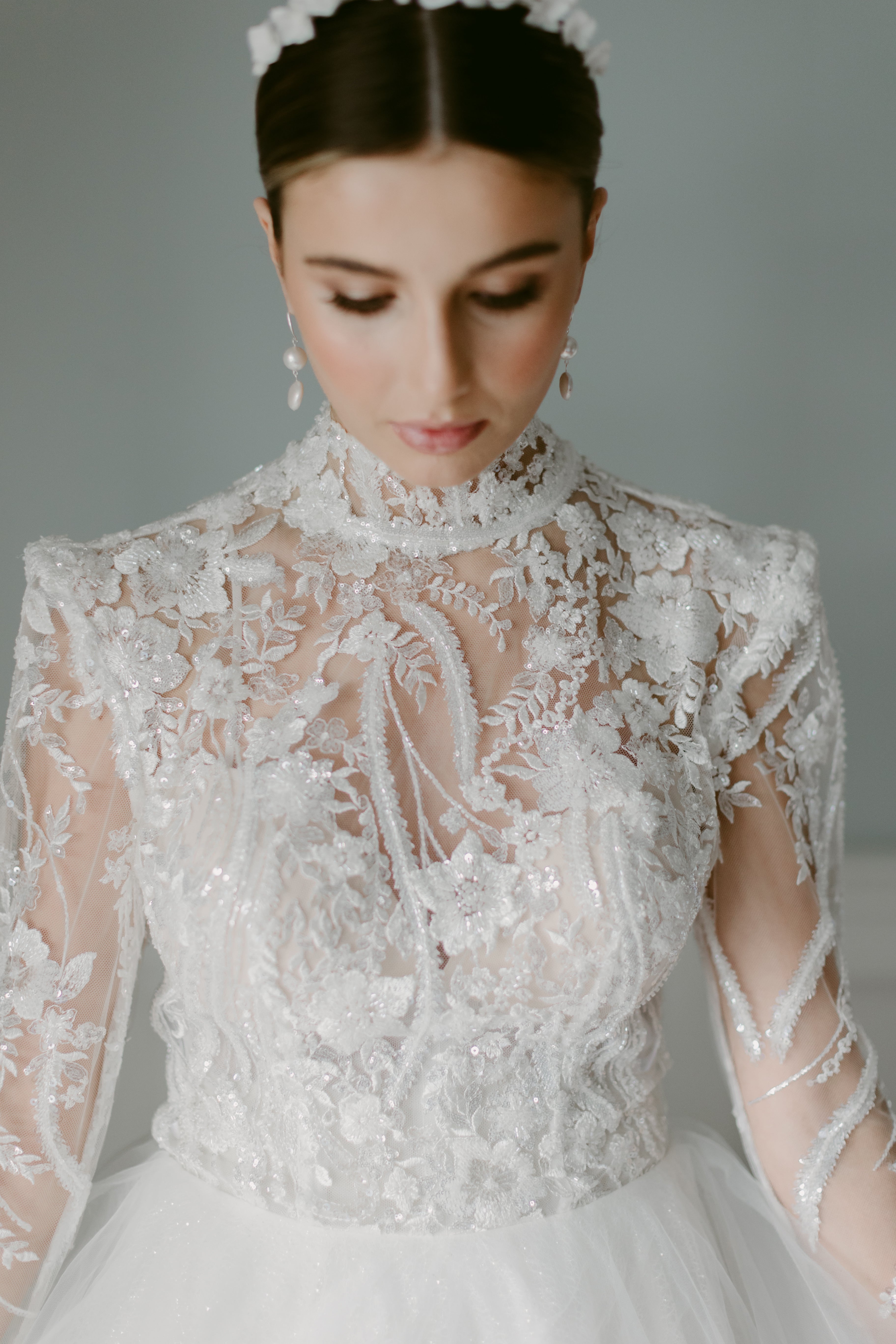 Bridal crown by megan therese