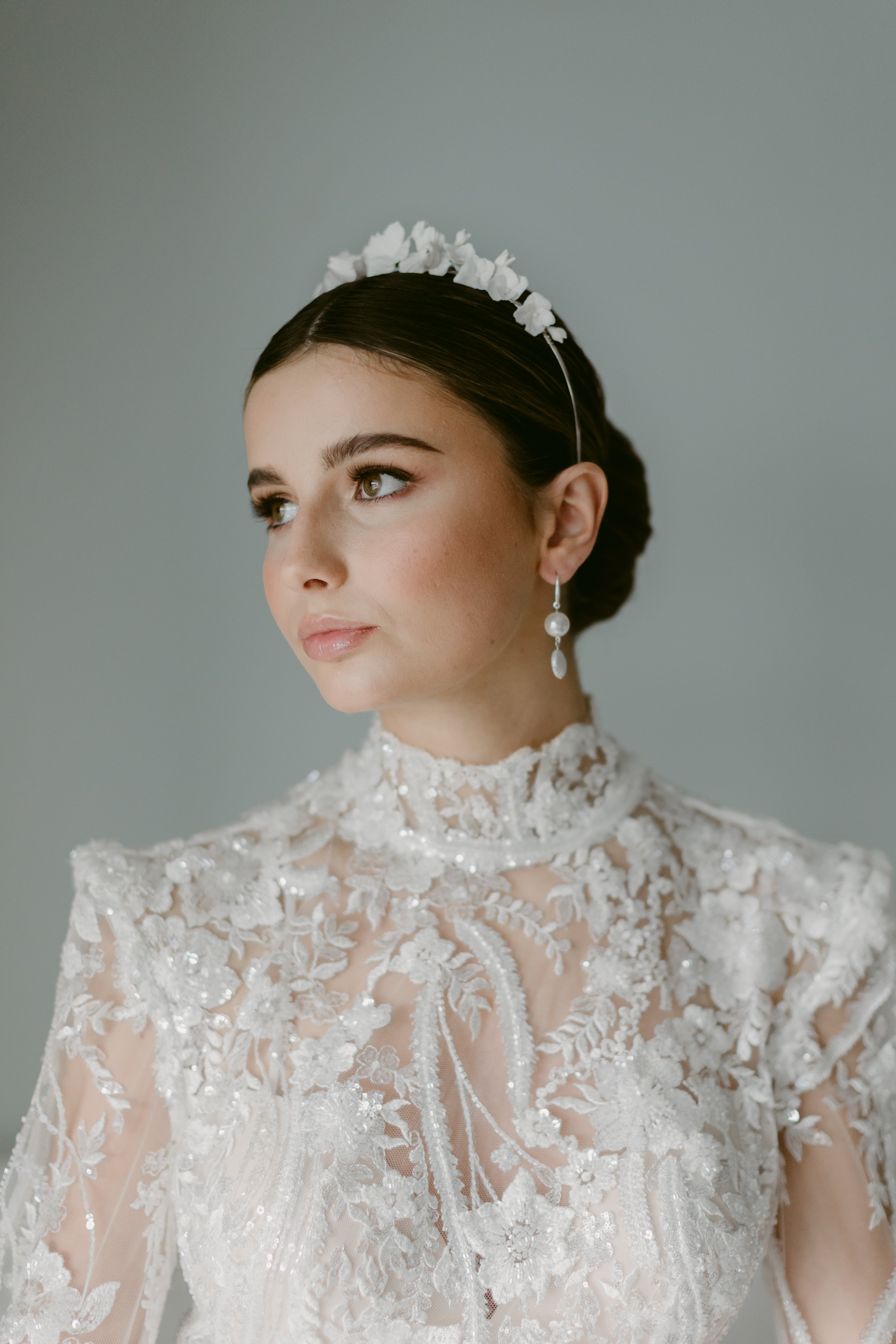 Clay bridal crown by megan therese