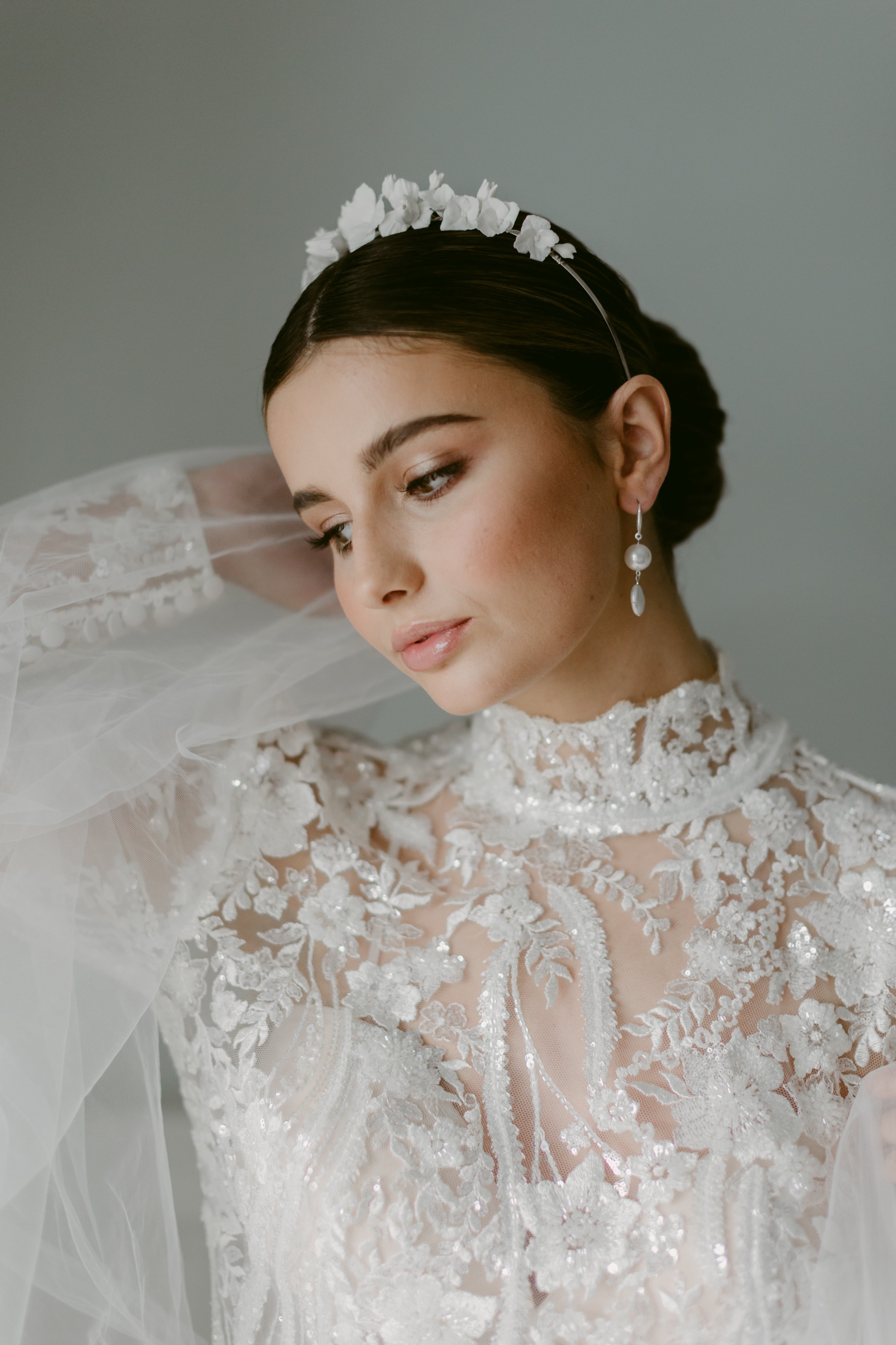 Bridal crown by megan therese