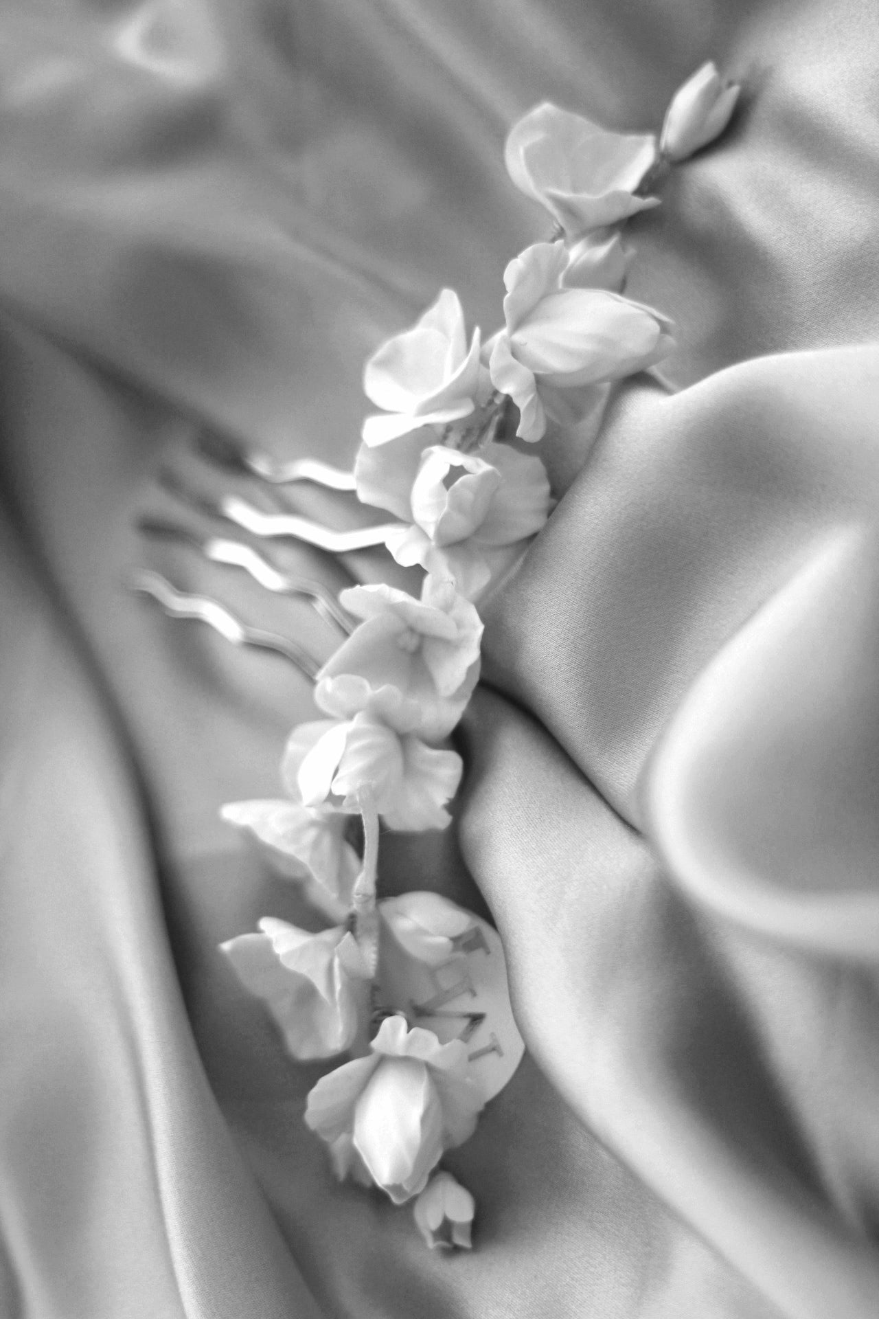 polymer clay bridal  headpiece handmade in ireland