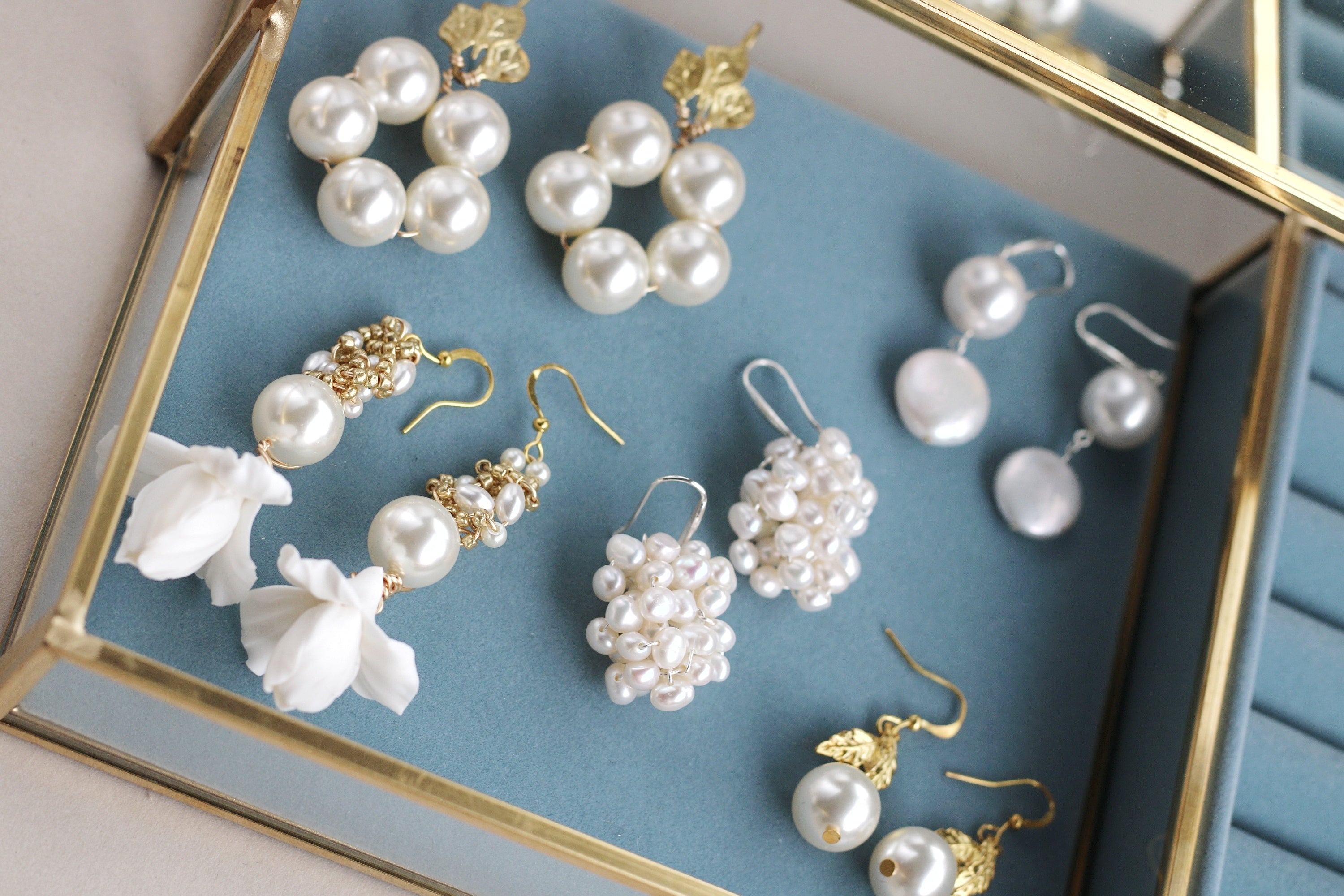 Pearl drop | baroque coin earrings