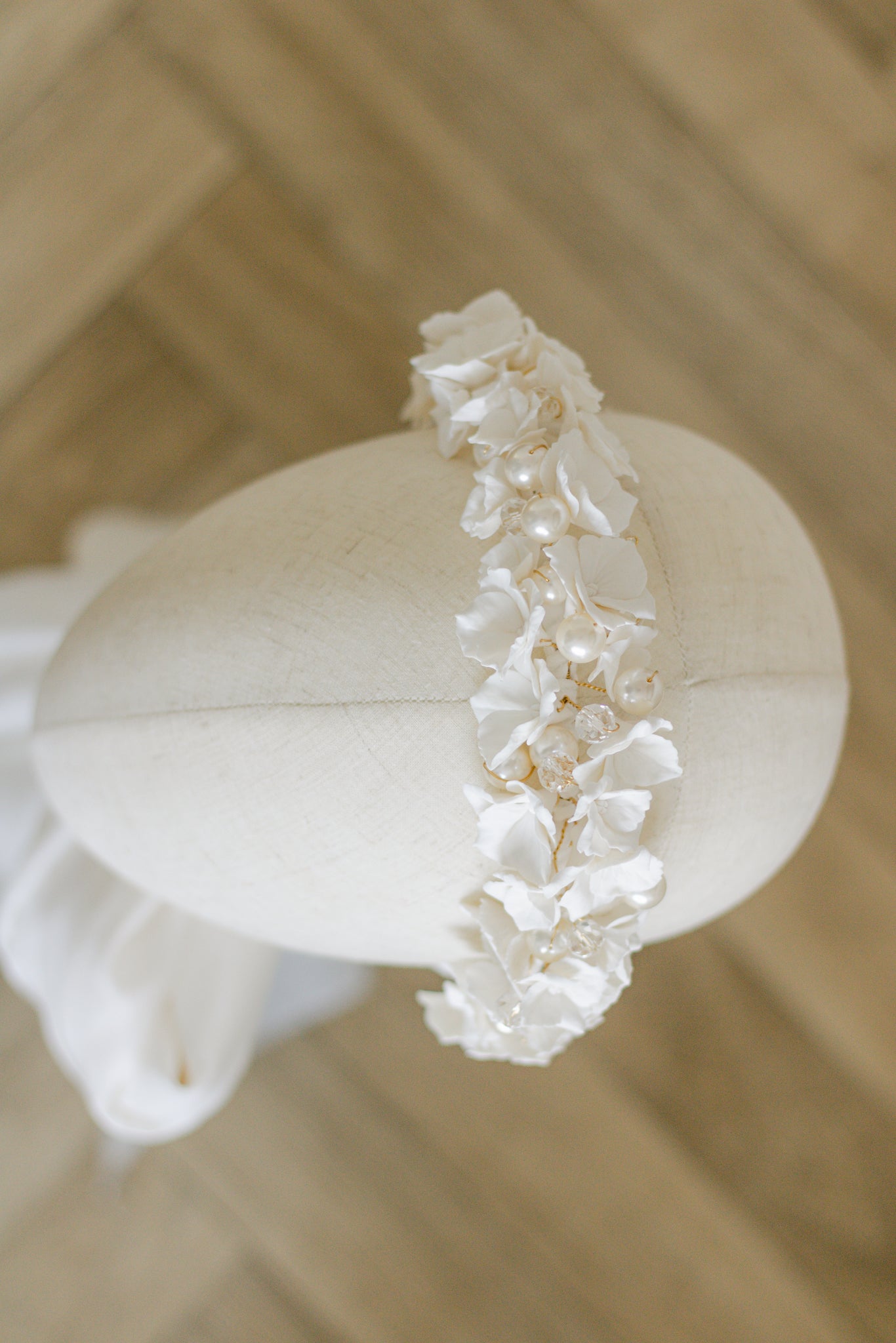 ODETTE | clay & pearl crown