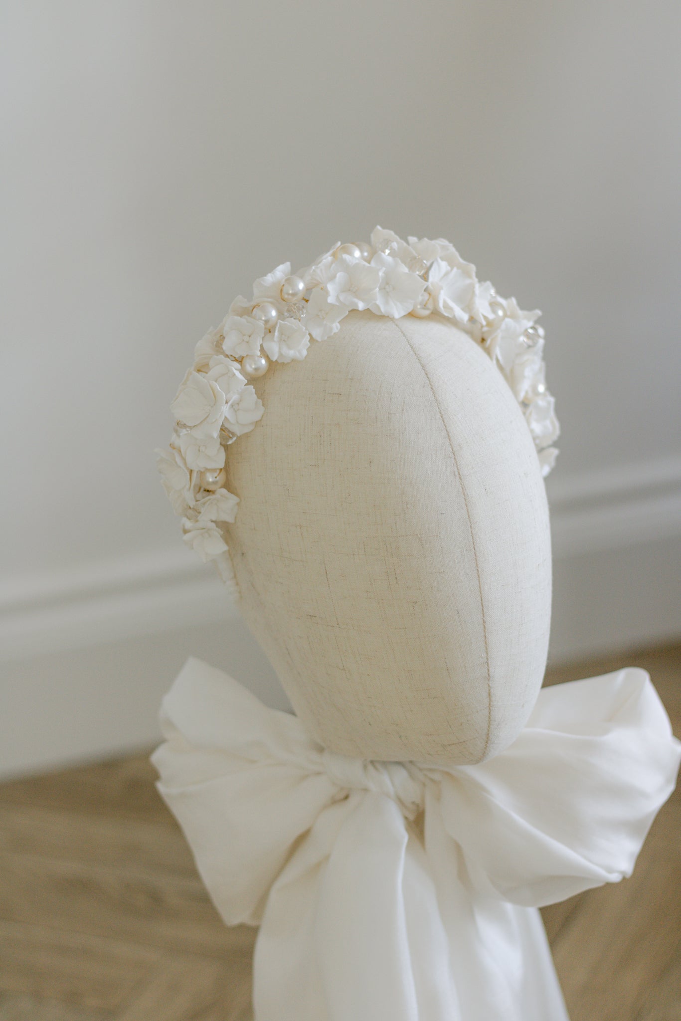 ODETTE | clay & pearl crown