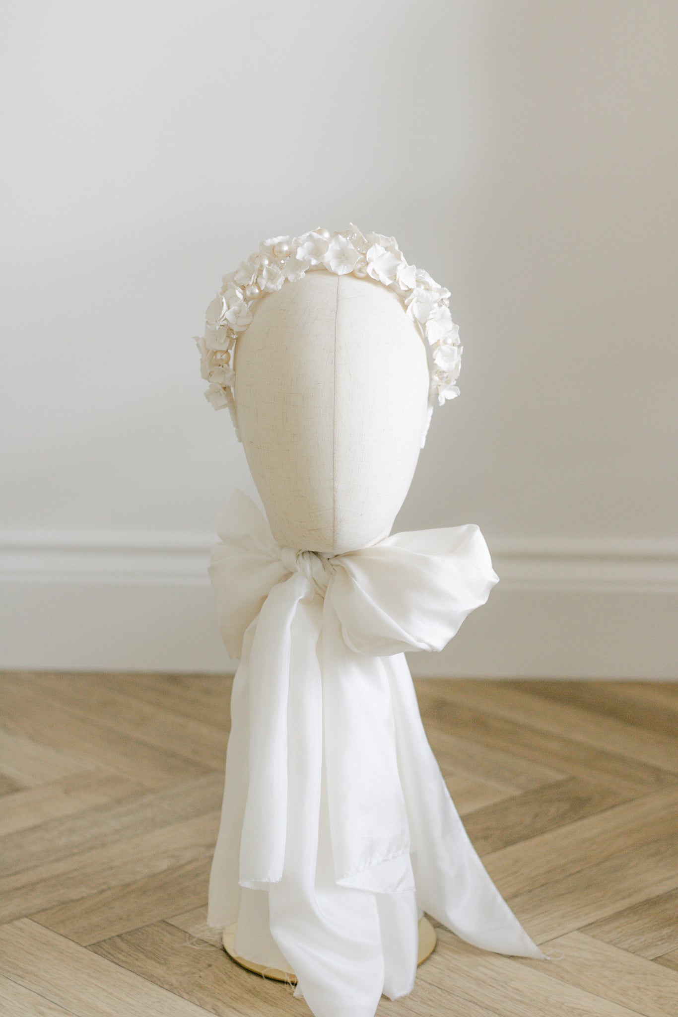 ODETTE | clay & pearl crown