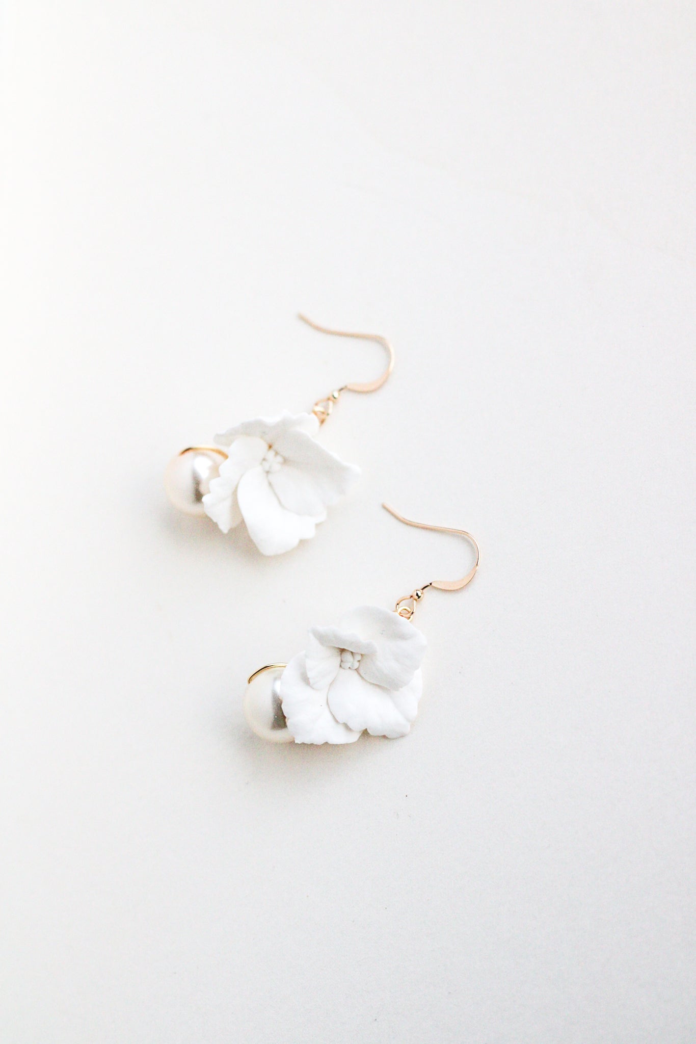 Timeless bridal floral earrings by megan therese