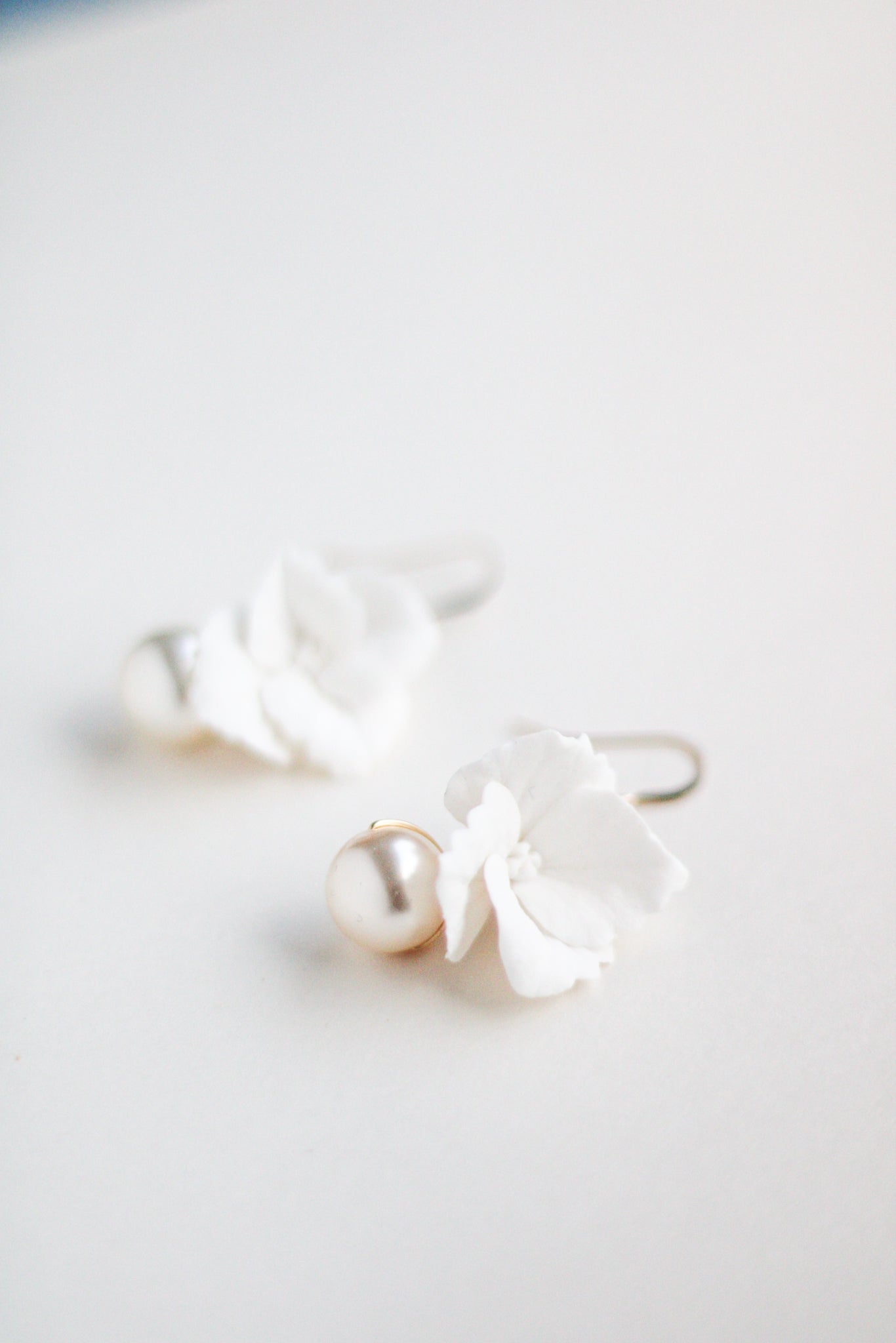 Timeless bridal floral earrings by megan therese