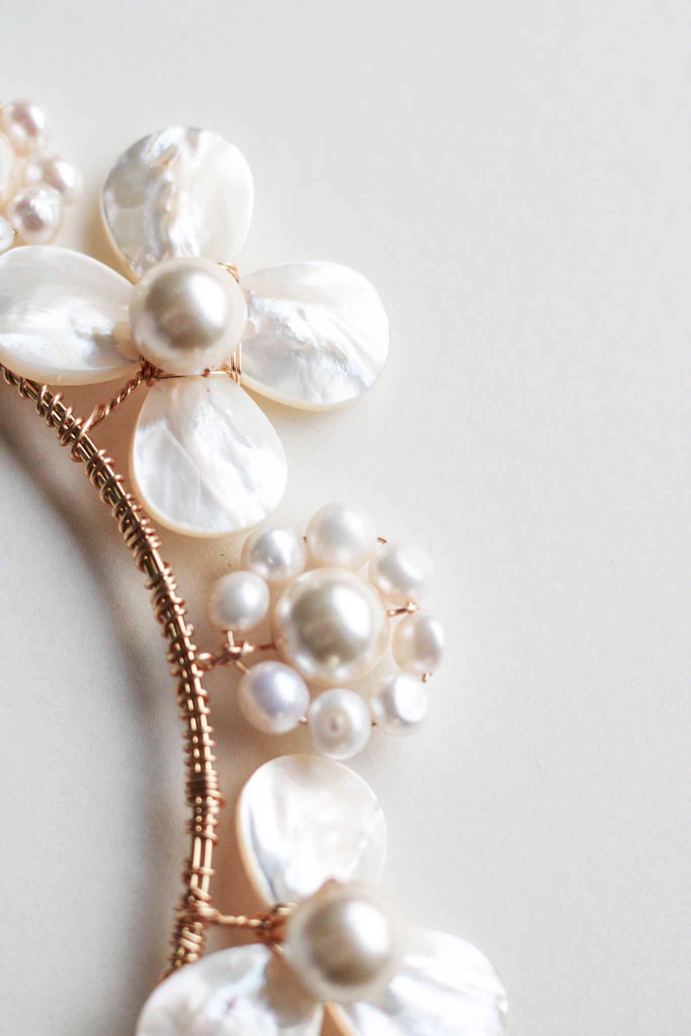 luxury bridal pearl headband by megan therese