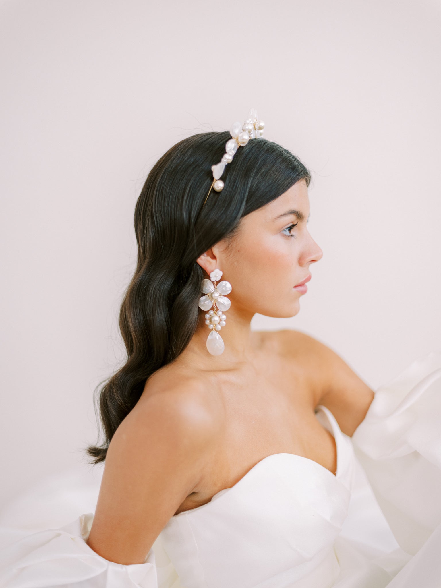 MONET | pearl bridal crown