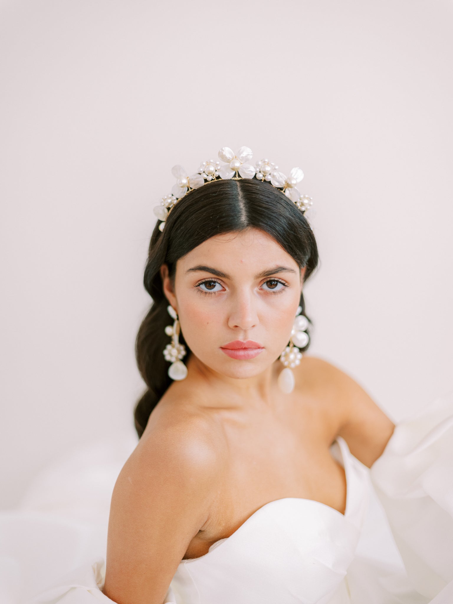 MONET | pearl bridal crown
