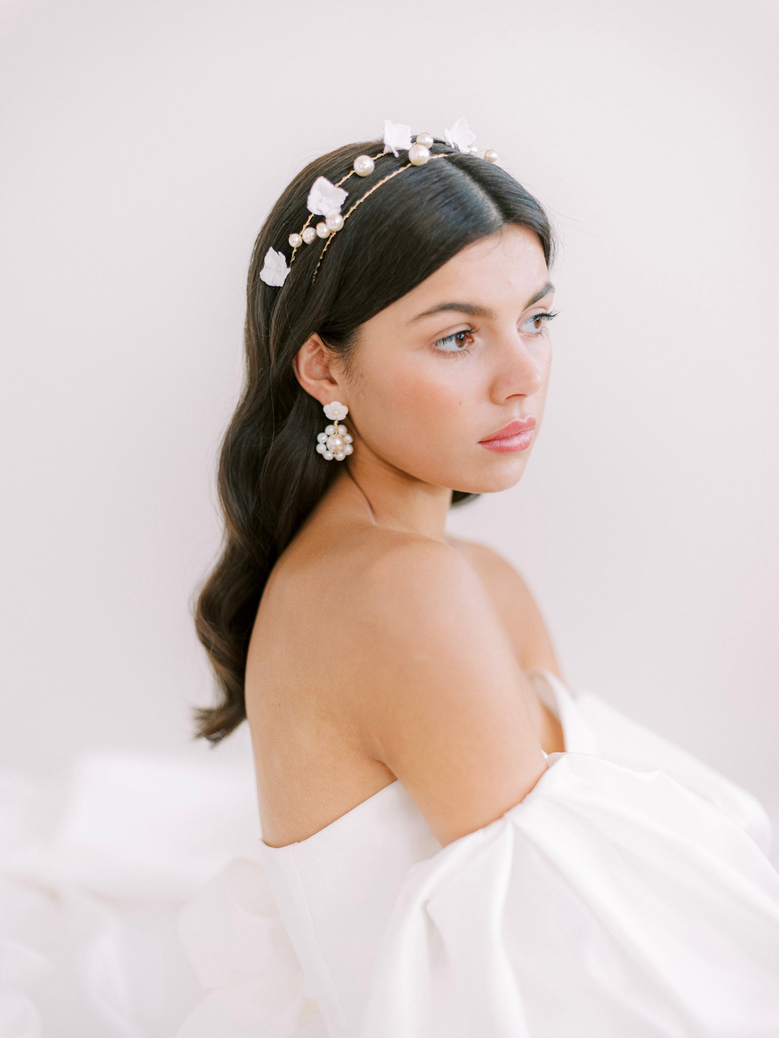 pearl bridal earring by megan therese