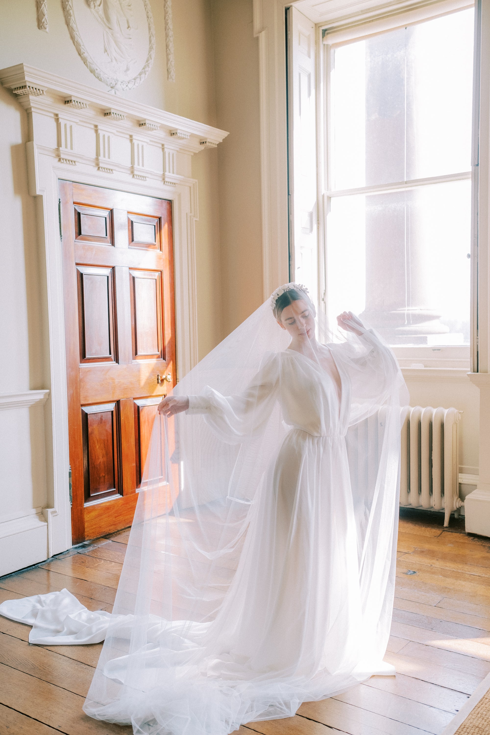 Claudette | clay bridal crown