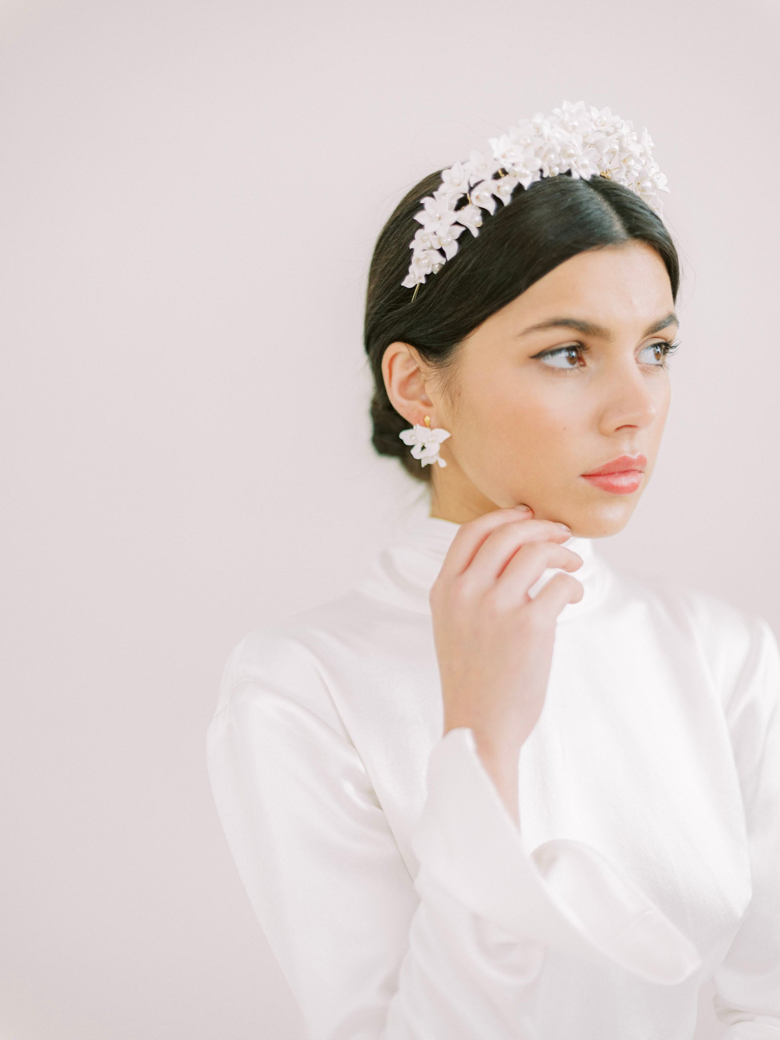 luxury wedding stud earrings by megan therese