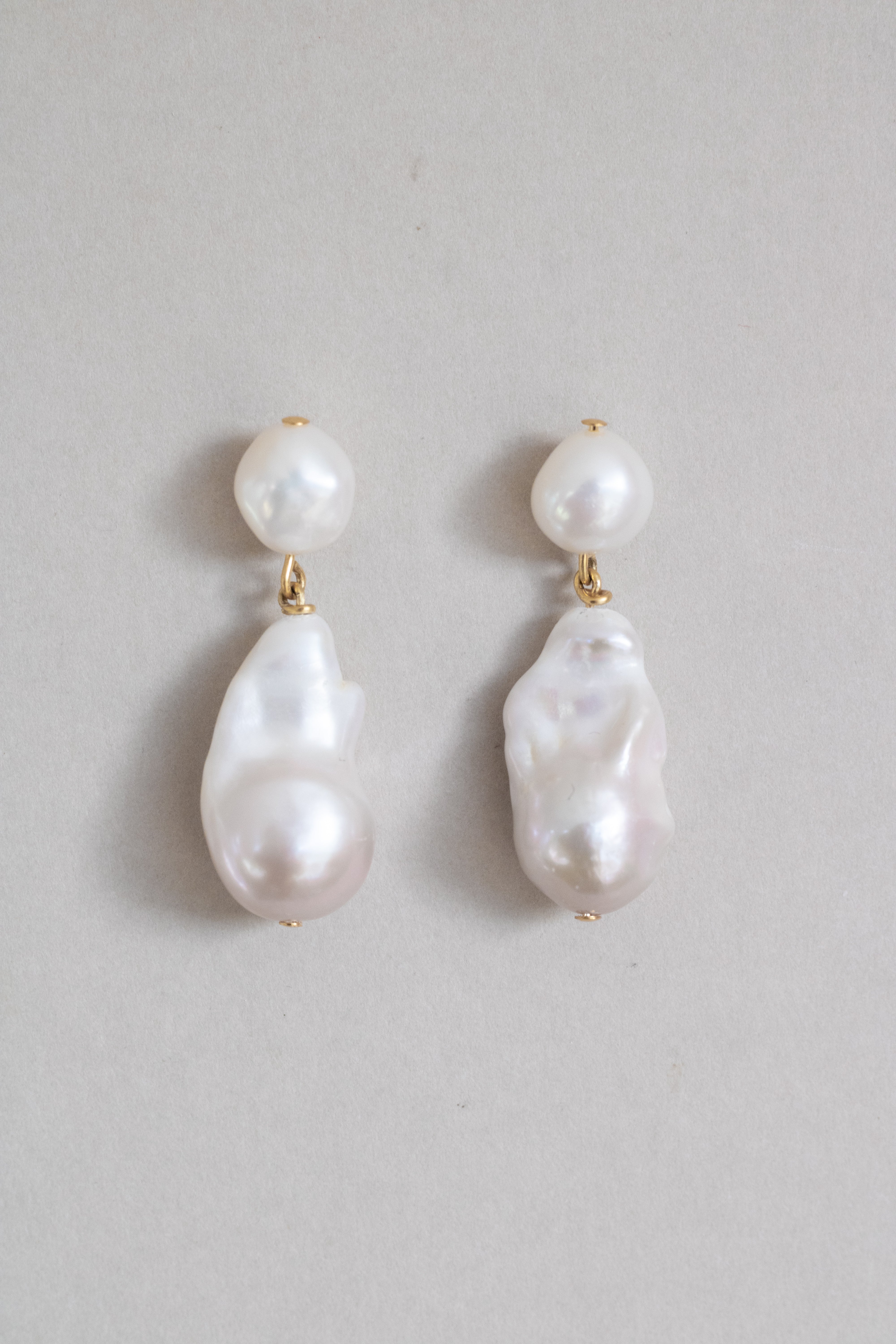 Statement pearl drop earrings by Megan Therese 