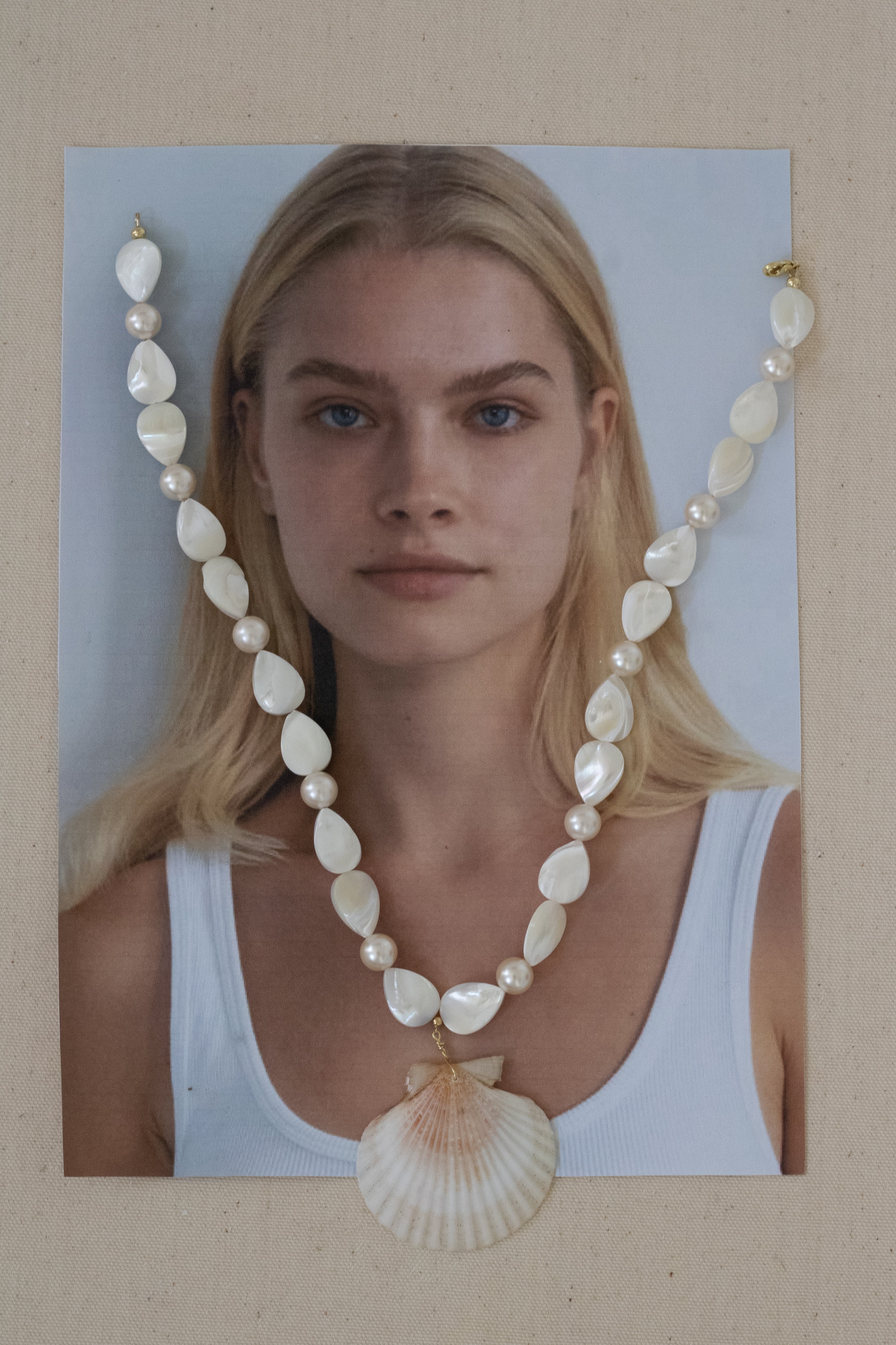 Pearl & Scallop shell Necklace