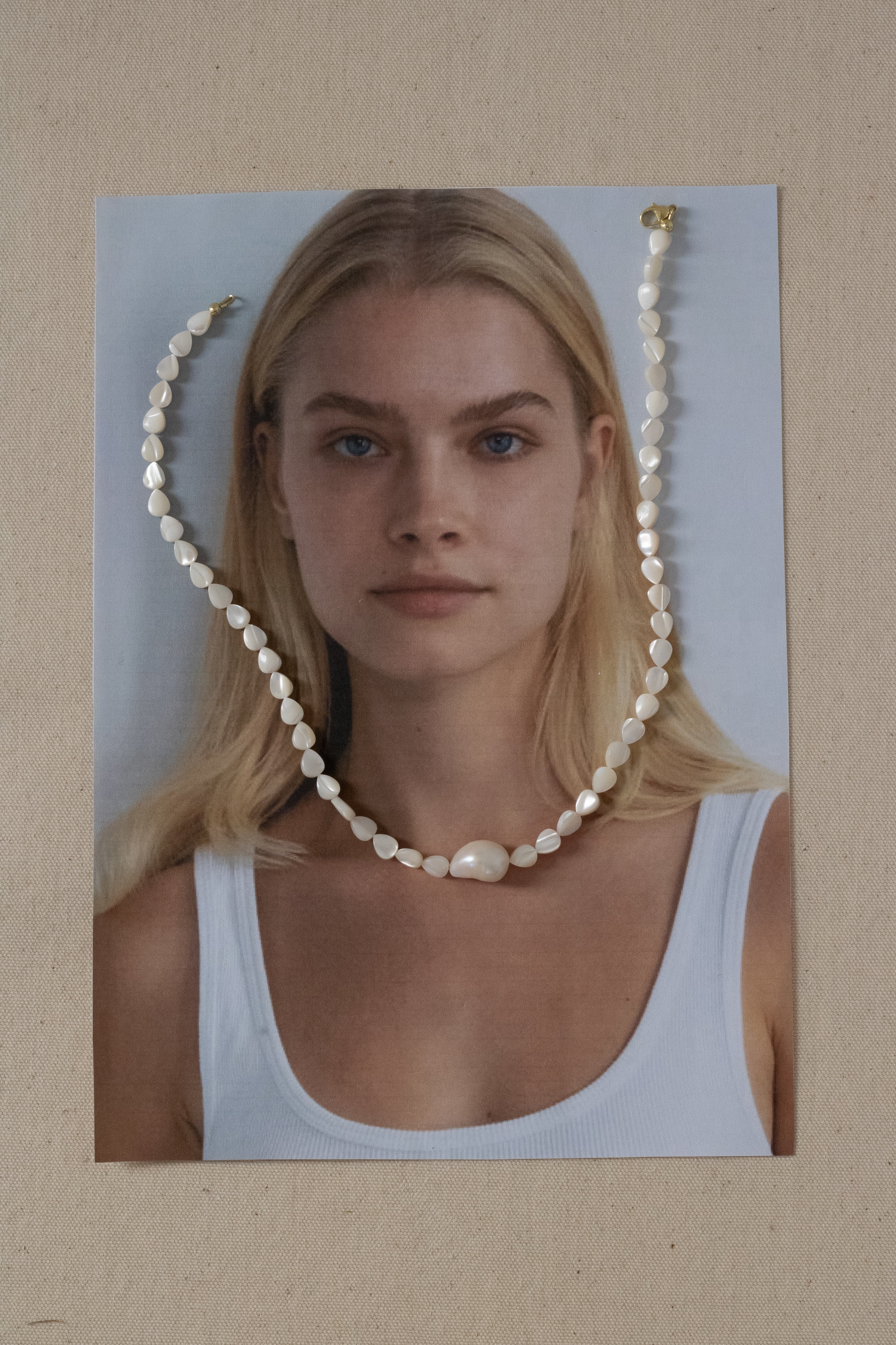 Solace mother of pearl necklace