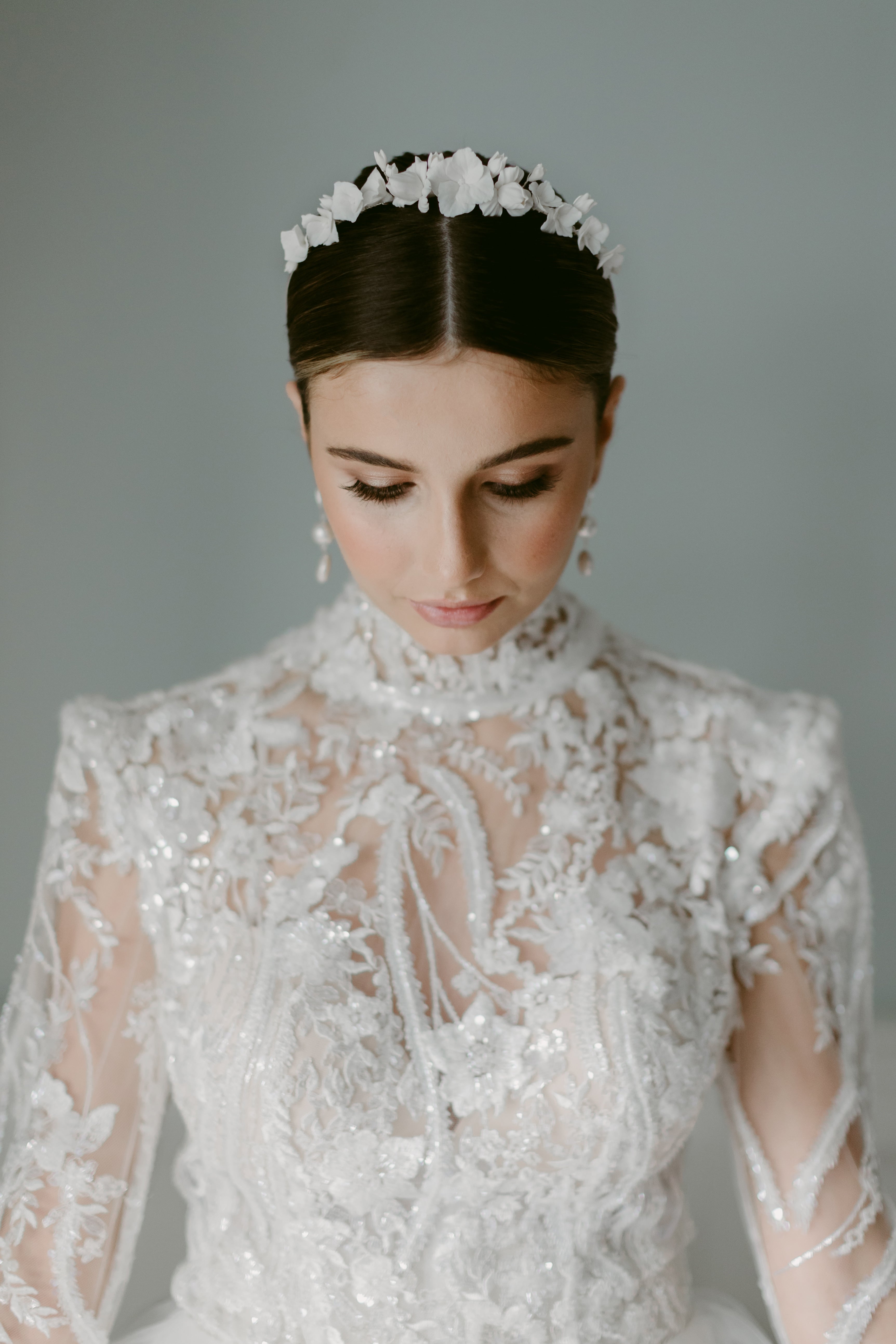 Bridal crown by megan therese